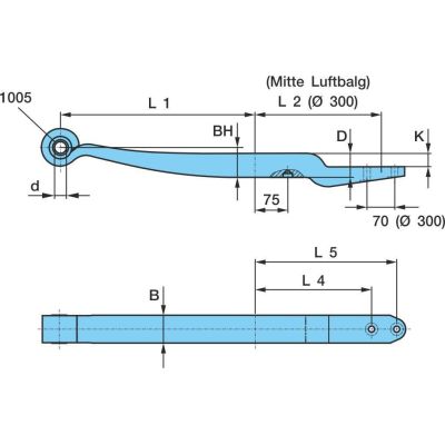 Полурессора BPW 05.082.13.75.1 (88158400)